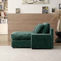 Modern Luxury Sofa Couch for Living Room Quality Corduroy Upholstery Sleeper Sofa Bed Daybed Green