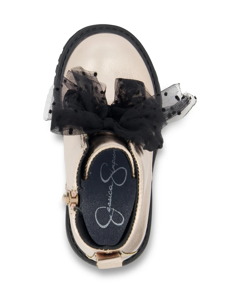 Jessica Simpson Toddler Girls Daria Double Bow Ankle Boot