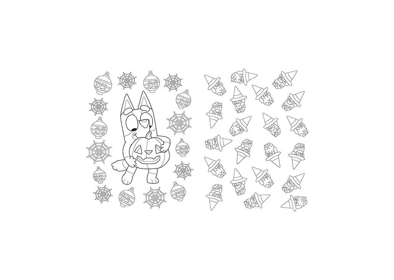 Barnes & Noble Bluey: Hooray, It's Halloween: A Coloring Book by Penguin Young Readers