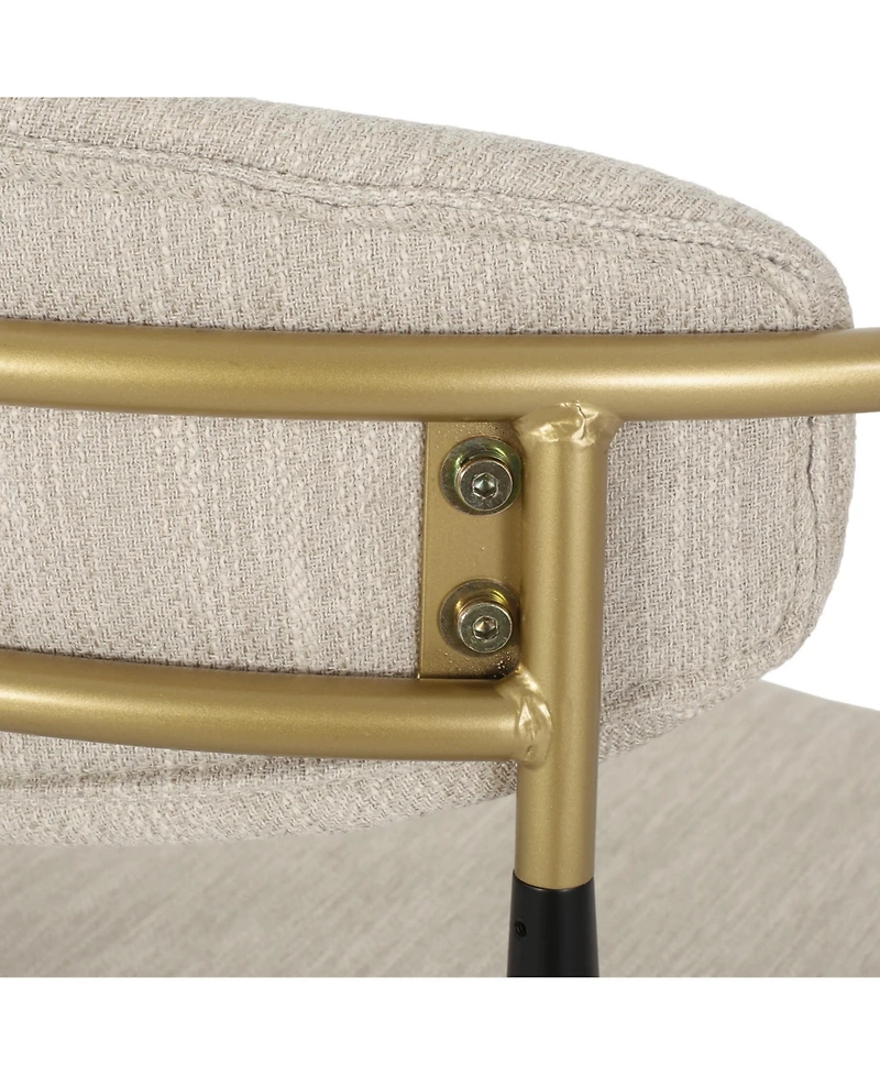 Streamdale Furniture Sleek And Sturdy Modern Barstools With Iron Frames And Fabric Upholstery