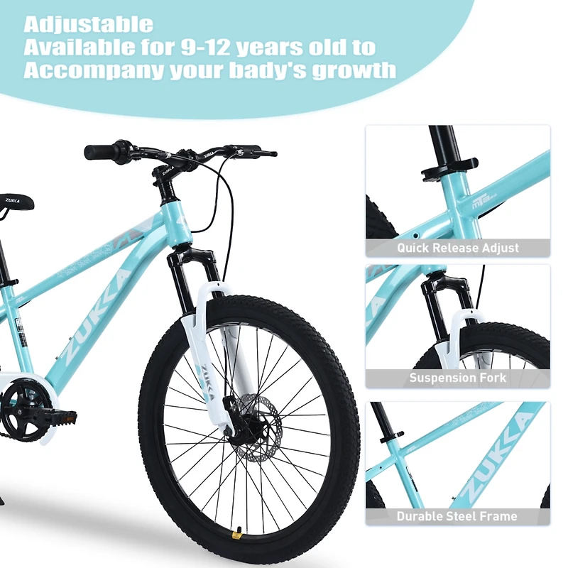 Streamdale Mountain Bike for Kids, 24'' Mtb, Ages 9-12