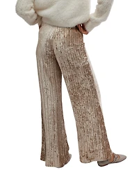 Free People Women's Star Sign Wide-Leg Velvet Pants