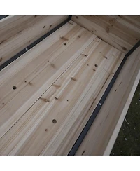 Streamdale 45" Iron-Wood Raised Garden Beds w/ Storage