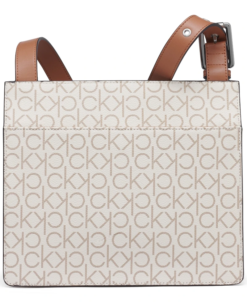 Calvin Klein Havana Flap Signature Small Messenger Bag