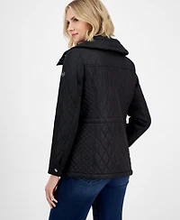 Michael Michael Kors Women's Quilted Hooded Zip-Front Coat, Exclusively at Macy's