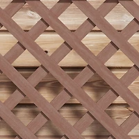 Raised Garden Bed with Trellis Lattice, Wood Planter Box with Self Draining Gap, Freestanding Trellis Planter for Climbing Plants, Vines, Flowers, 29.