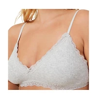Cotton On Women's Lace Triangle Padded Bralette