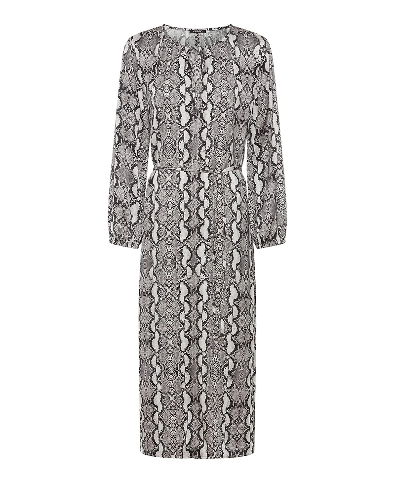Olsen Women's Snake Print Midi Tunic Dress