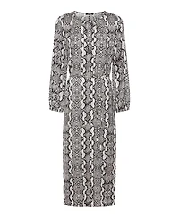 Olsen Women's Snake Print Midi Tunic Dress