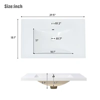 Streamdale (Sink Only)30" Bathroom vanity