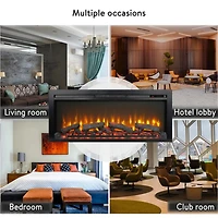 Streamdale 44" Recessed Electric Fireplace with Remote