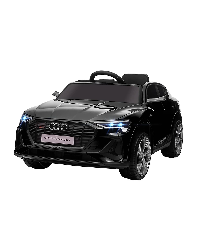 12V Kids Electric Ride On Car, Audi E-tron, Battery Powered Toy with Parent Remote Control, Suspension System, Auxiliary Wheels, Led Lights, Music and