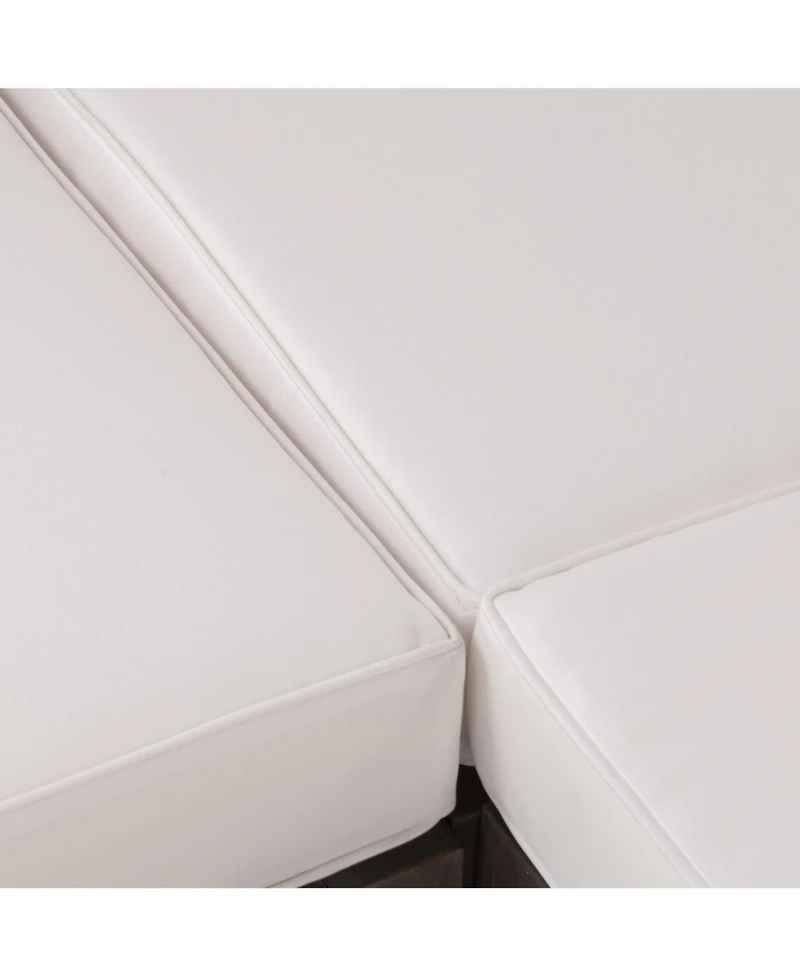 Oana Left Corner Bench And Coffee Table, White