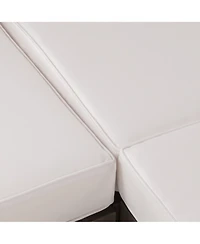 Oana Left Corner Bench And Coffee Table, White