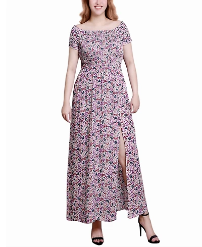 Ny Collection Women's Smocked Bodice Maxi Dress