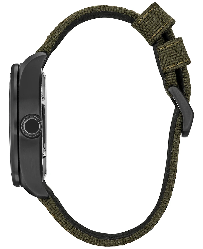 Citizen Eco-Drive Men's Disney Alpine Mickey Mouse Explorer Green Khaki Strap Watch 42mm Boxed Set