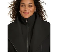 Calvin Klein Plus Belted Long-Sleeve Wrap Coat, Created for Macy's