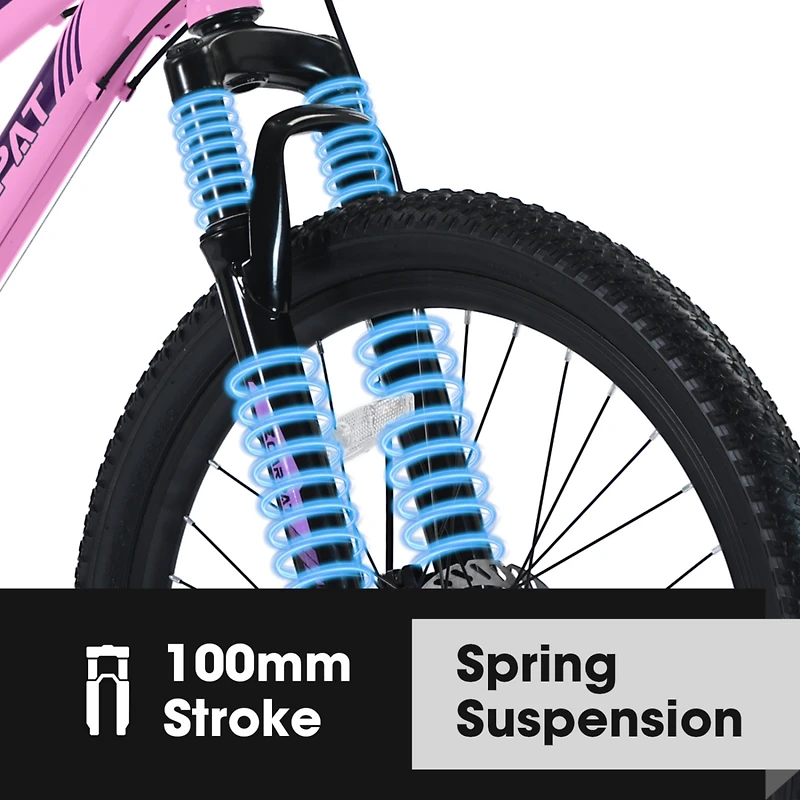 Streamdale 24" Mountain Bike Shimano, Disc Brakes, Suspension