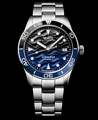 Mido Men's Swiss Automatic Ocean Star Captain Stainless Steel Bracelet Watch 39mm