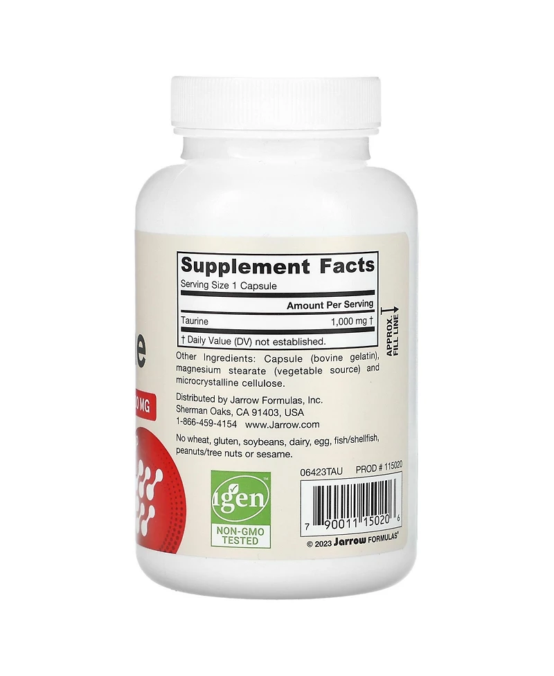 Jarrow Formulas Taurine 1 000 mg