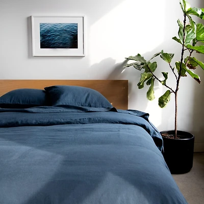 100% French Linen Duvet Cover & Sham Set - King/Cal King