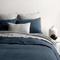 100% French Linen Duvet Cover & Sham Set - King/Cal King