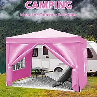Streamdale 10'x10' Folding Canopy with Sidewalls, Upf 50+