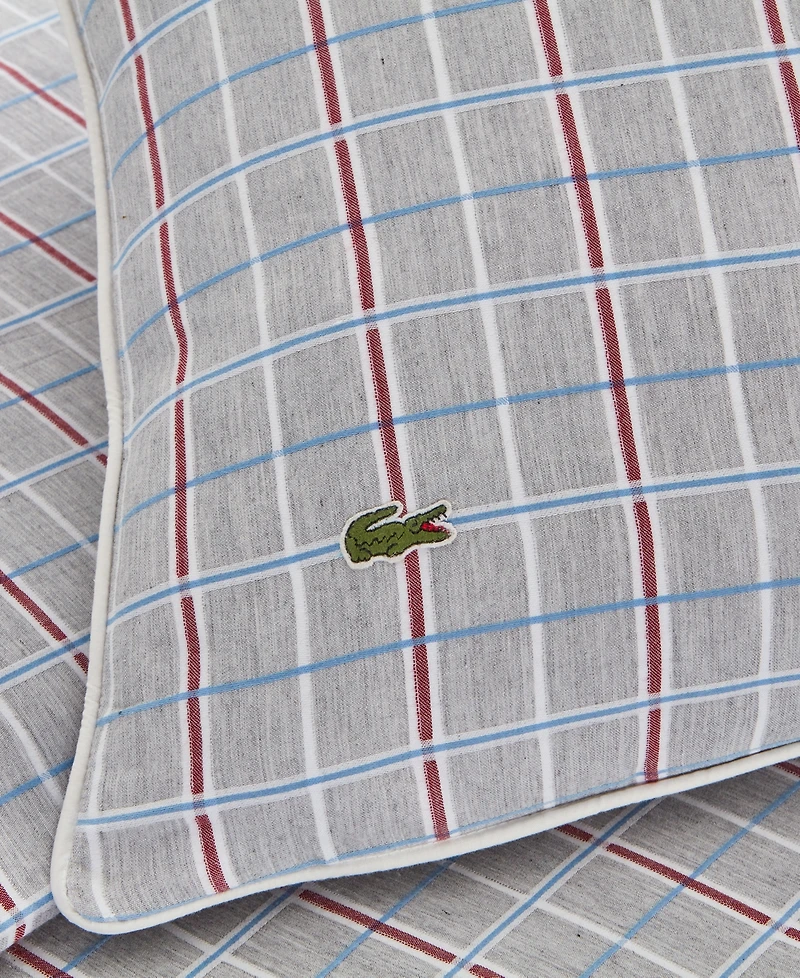 Lacoste Home Racquet Check 3-Pc. Comforter Set, King