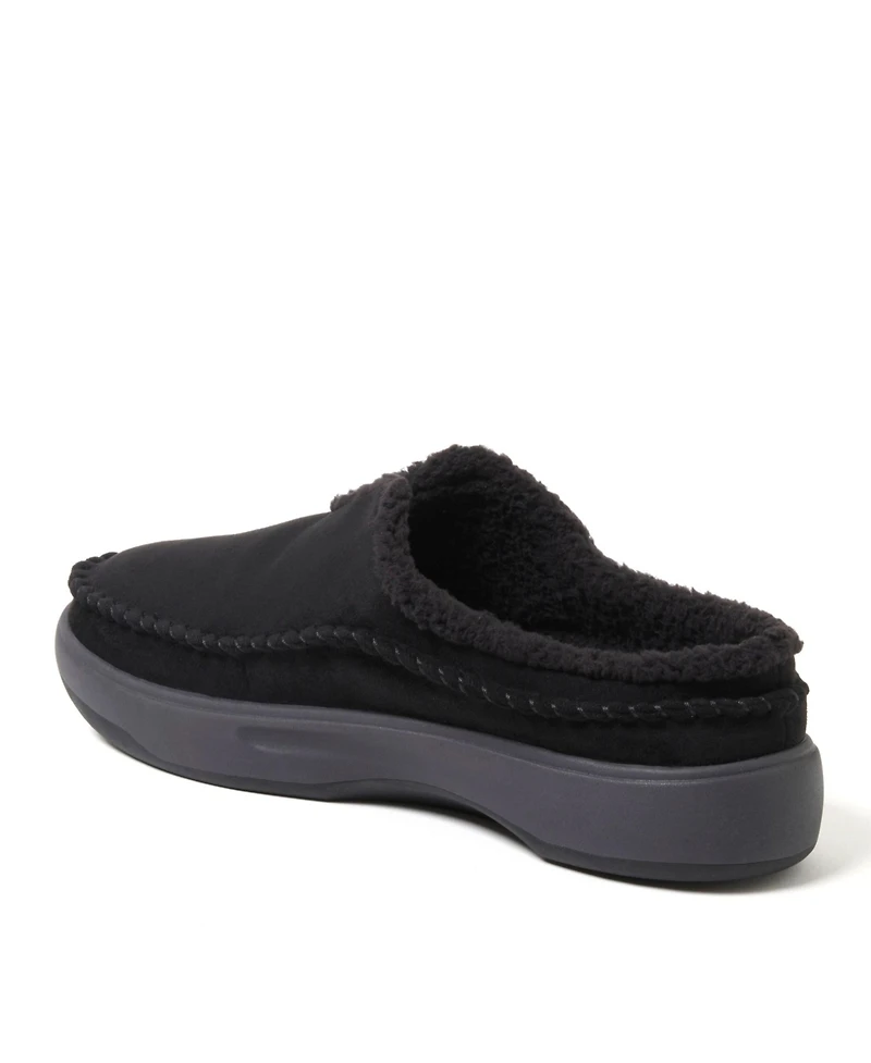 Dearfoams Men's Elm Energy Return Moccasin Toe Clog House Shoe Slipper