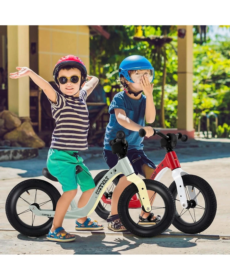 12 Inch Toddler Balance Bike No Pedal Training Bicycle withAdjustable Seat Height