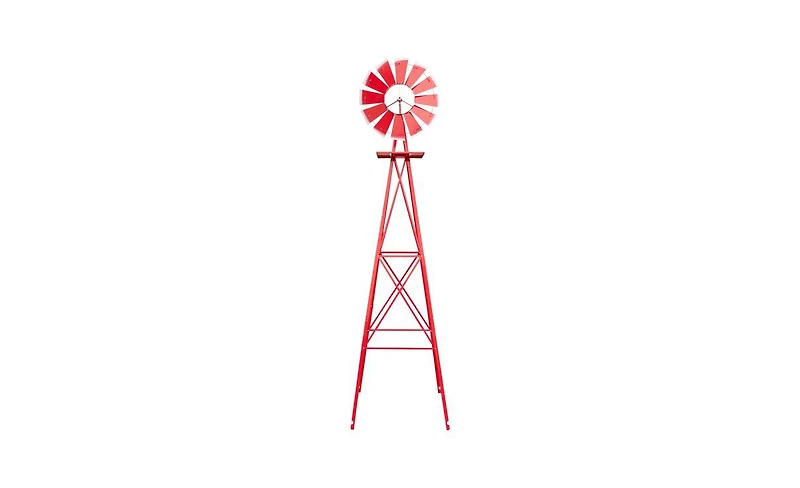 Slickblue 8FT Weather Resistant Yard Garden Windmill Durable Outdoor Decor for Your Landscape