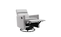 Slickblue Plush Rocker Nursery Chair Glider Swivel Recliner for Comfortable Seating