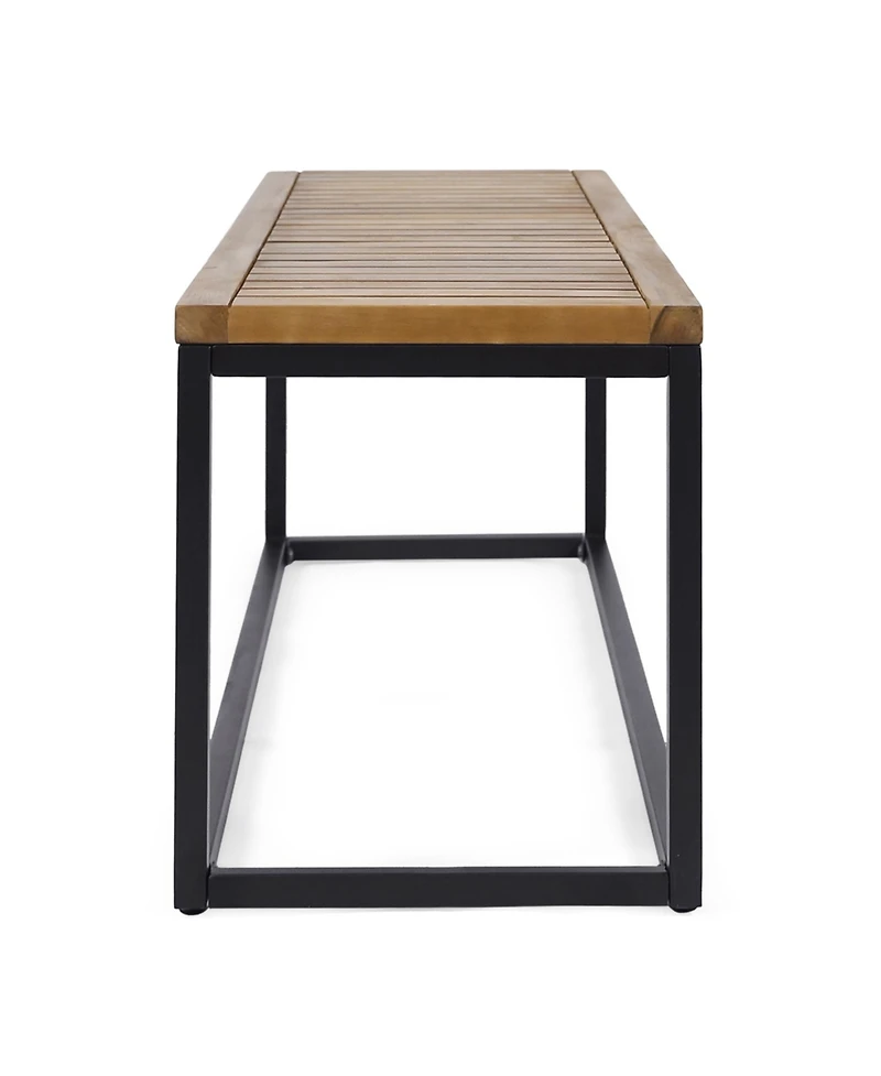 Modern Acacia Wood Bench: Chic And Elegant Outdoor Retreat