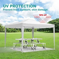 Streamdale 10'x10' Ez Pop-Up Canopy with Sidewalls and Accessories