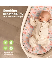 KeaBabies Bassinet Sheet for Baby Girls, Boys, 2-Pack Soothe Fitted Sheets, Bedside Mattress