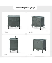 Pallantium Classical 24" Tall 2 - Drawer Nightstand