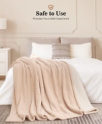 Sealy Heated Flannel and Sherpa Blanket