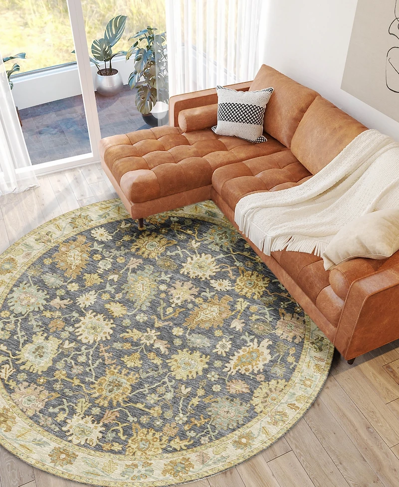 Dalyn Hatay Washable HY2 8'x8' Round Area Rug