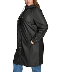 Levi's Plus Hooded Long-Sleeve Zip-Front Coat