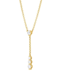 Forever Grown Diamonds Lab Grown Diamond 17" Lariat Necklace (1/2 ct. t.w.) in 14k Gold-Plated Sterling Silver