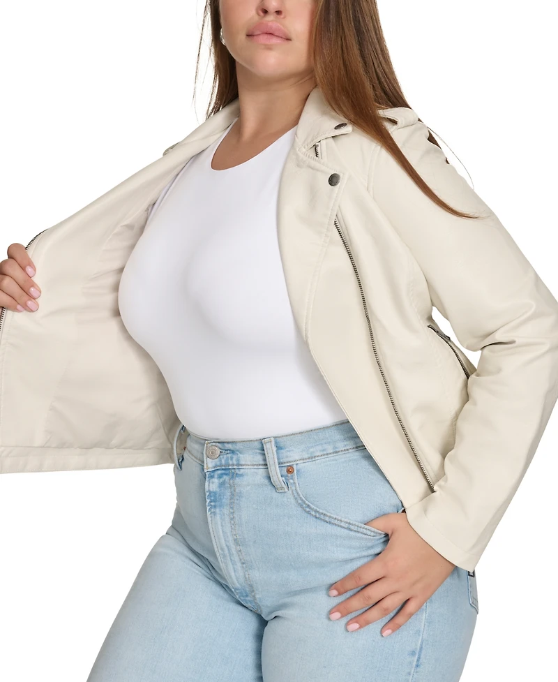 Levi's Plus Size Trendy Faux Leather Moto Jacket