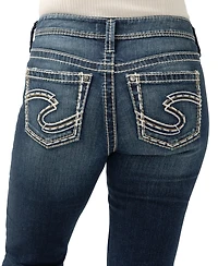 Silver Jeans Co. Women's Suki Mid Rise Curvy Fit Bootcut