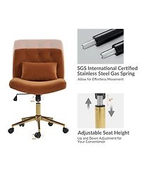 Hulala Home Sinclair Modern Office Chair with Sgs International Certified Stainless Steel Gas Spring