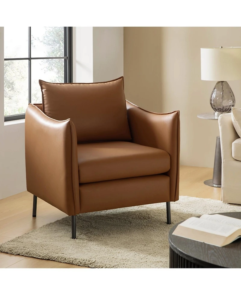 Hulala Home Cuthbert Modern Armchair with Anti-Scratch Fabric