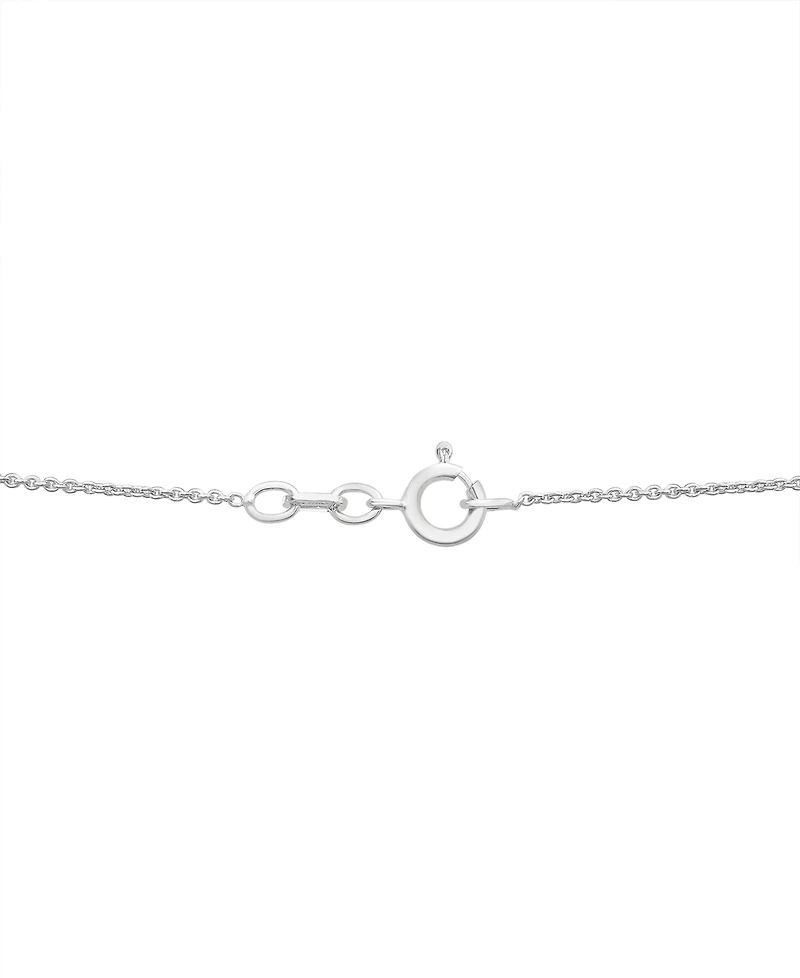 Diamond Bow 17" Pendant Necklace (1/10 ct. t.w.) in Sterling Silver