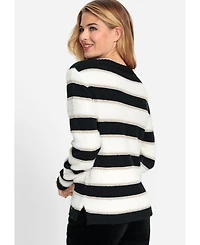 Olsen Women's Eyelash Stripe Sweater