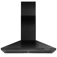 30-in 450-cfm Convertible Black Wall Mount Range Hoods