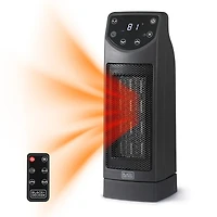 Oscillating Desktop Heater with Remote