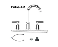 gaomon Bathroom Faucet, Bathroom Sink Faucet, 8 Inch Bathroom Faucet for Sink 3 Hole with Stainless Steel Pop-up Drain for Your Bathroom