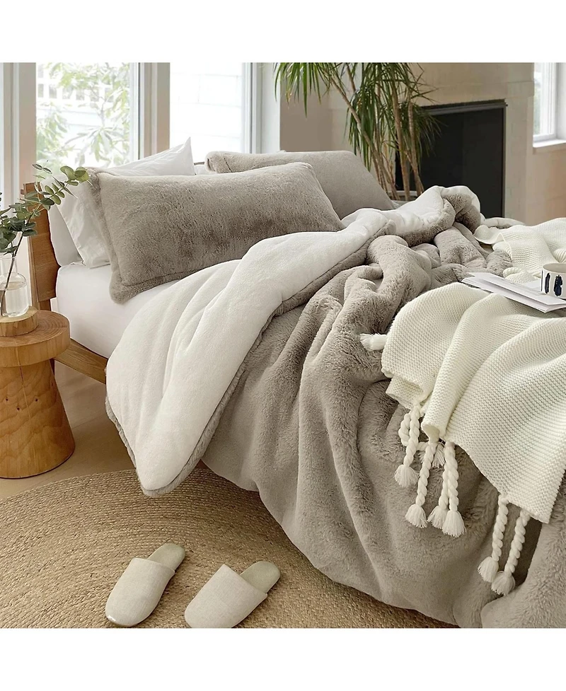 Coma Inducer Oversized Comforter Set - Chunky Bunny - Stone Taupe